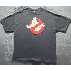 Ghostbusters Classic T Shirt Sz. XXL Black Red & White. 2008 Retro Tshirt